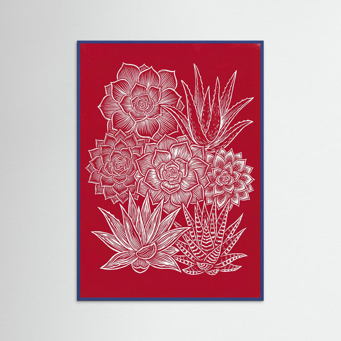Blue Wood Crimson Bloom