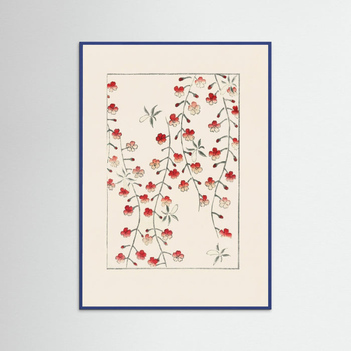 Blue Wood Crimson Botanical Cascade