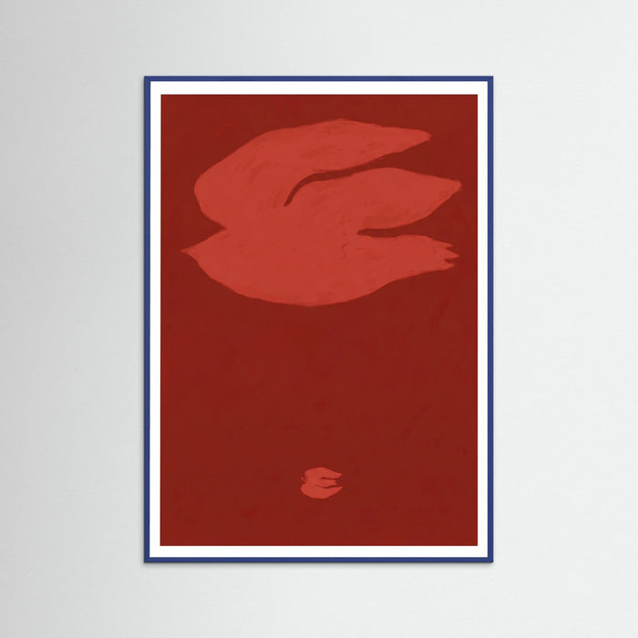 Blue Wood Crimson Flight