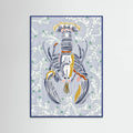 Crustacean Core grey -juliste – juliste ja taidepainatus
