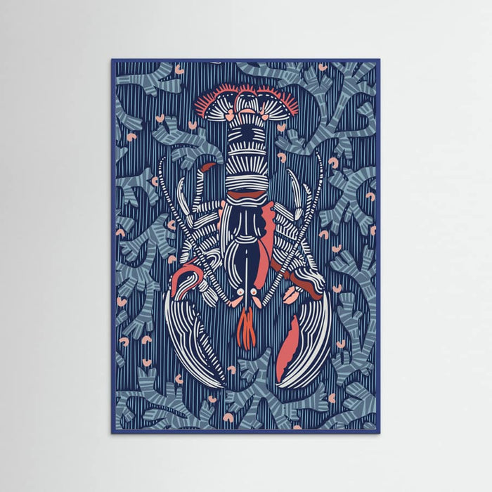 Crustacean Core navy Poster – poster and art print