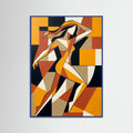 Blue Wood Cubist Gaze