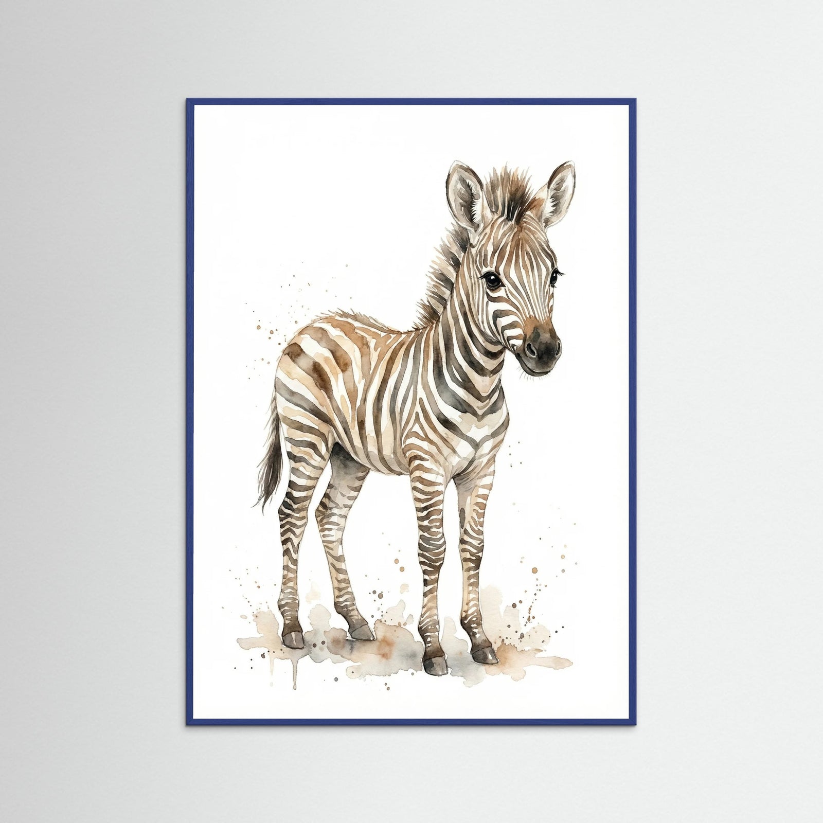 Blue Wood Curious Giraffe Calf