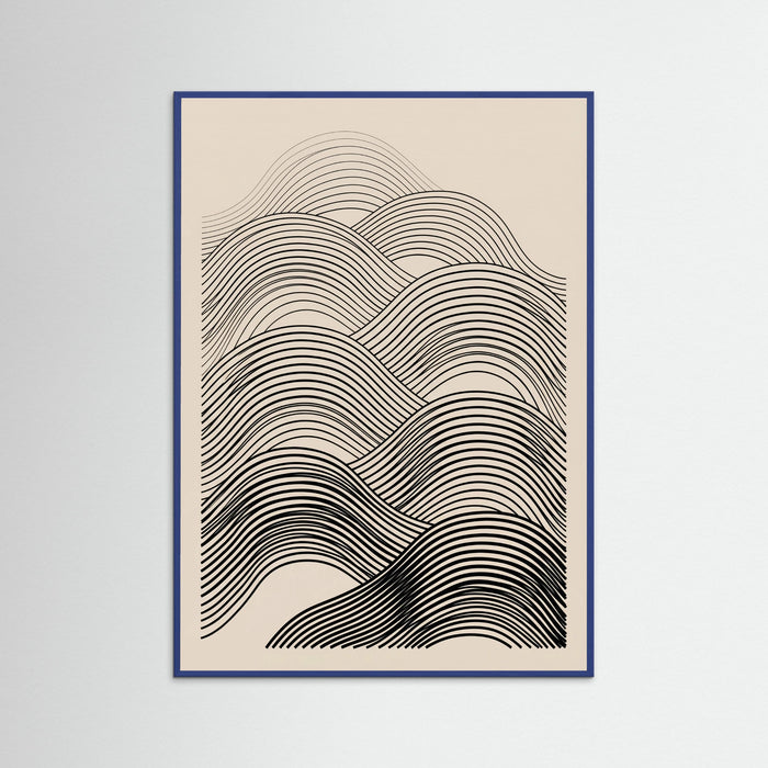 Blue Wood Curved Flow