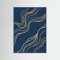 Blue Wood Curved Paths