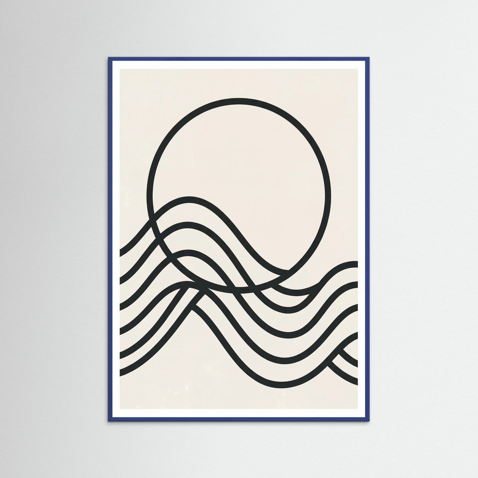 Blue Wood Curved Rhythms