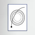 Blue Wood Curved Trajectory