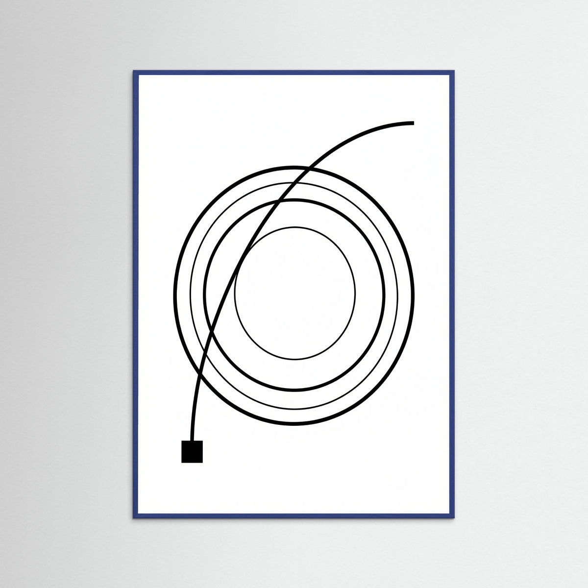 Blue Wood Curved Trajectory
