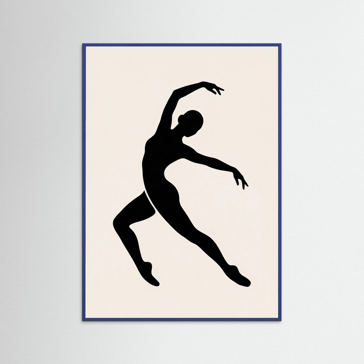 Blue Wood Cut out Figure