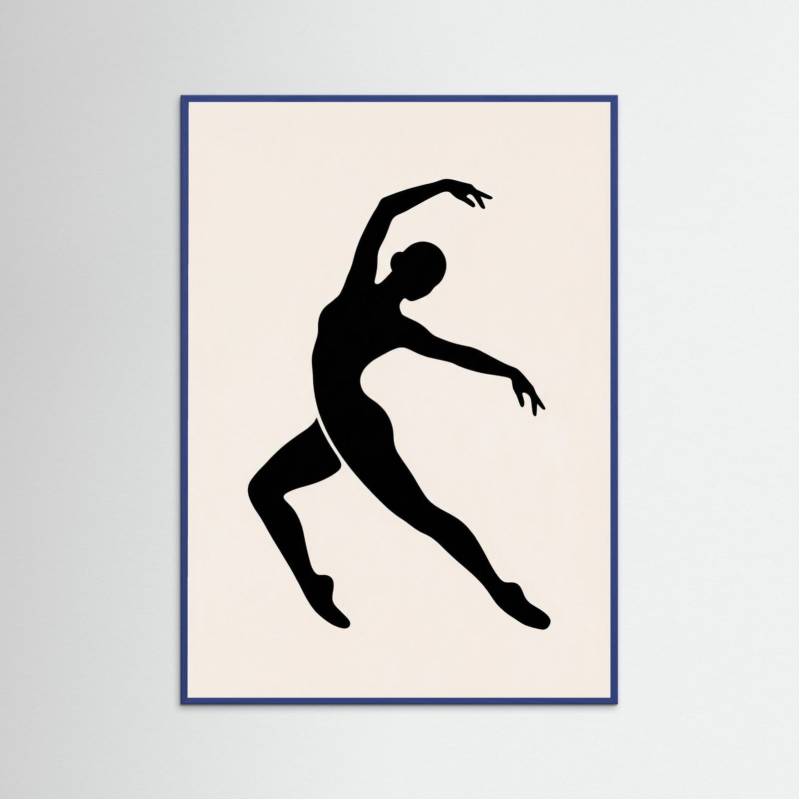 Blue Wood Cut out Figure