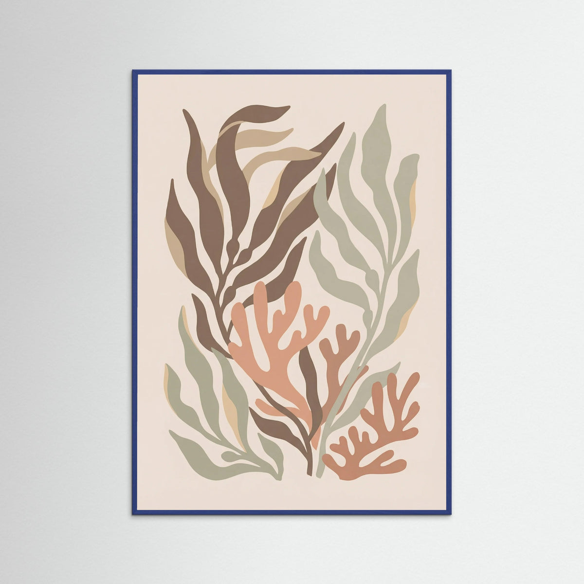 Blue Wood Cut out Foliage
