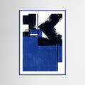 Blue Wood Dakar Abstract Rhythm