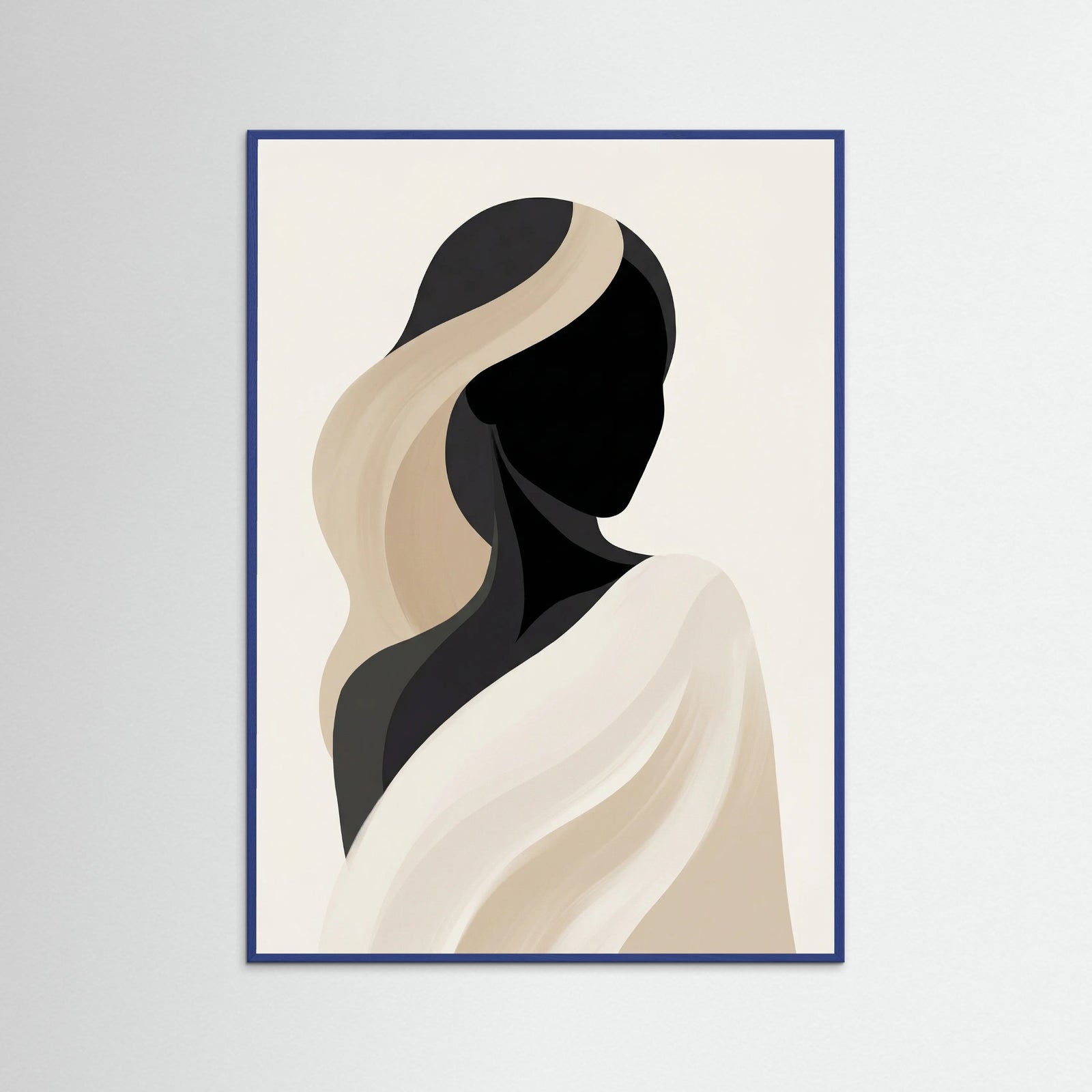 Blue Wood Dancing Silhouette