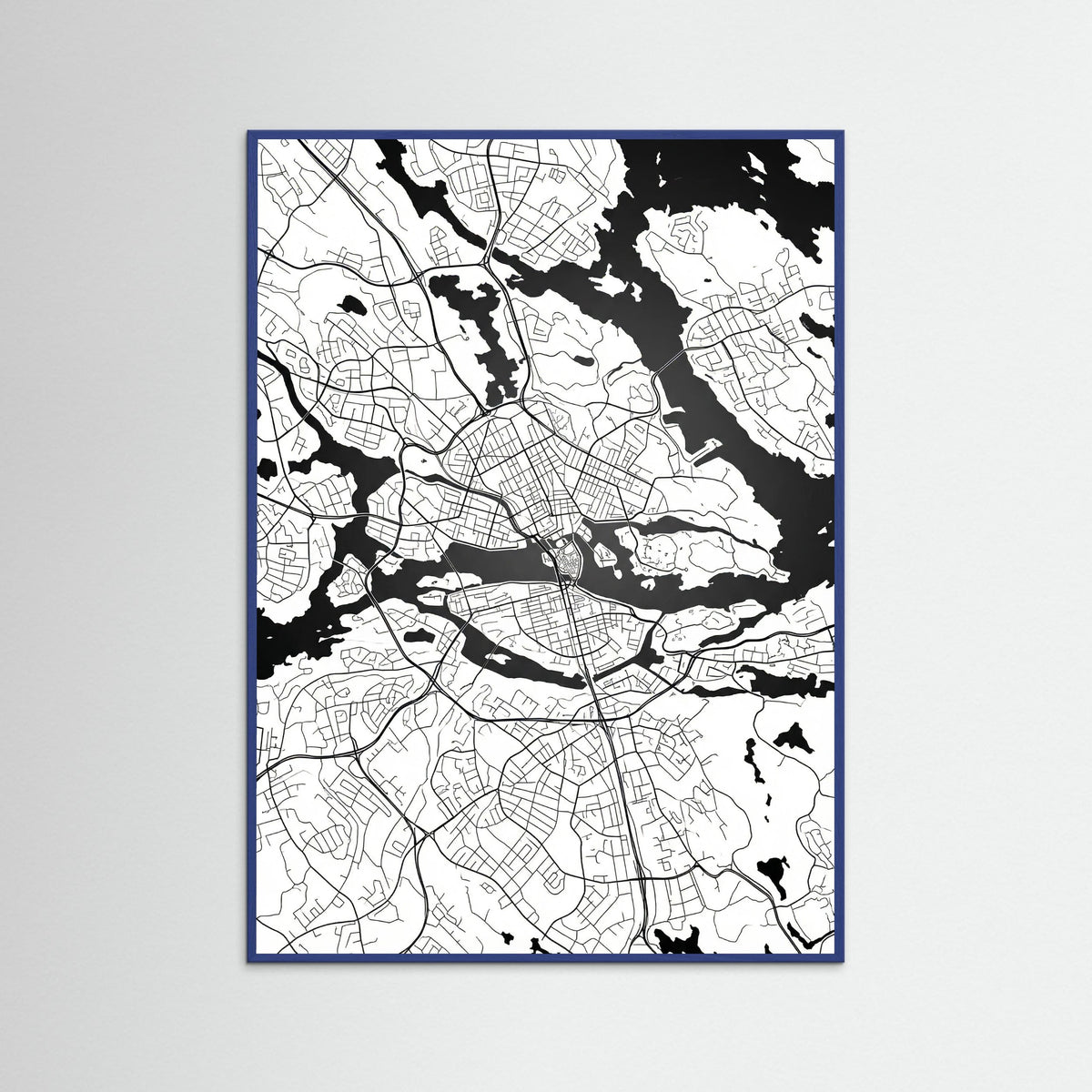 Blue Wood Danish Cityscape