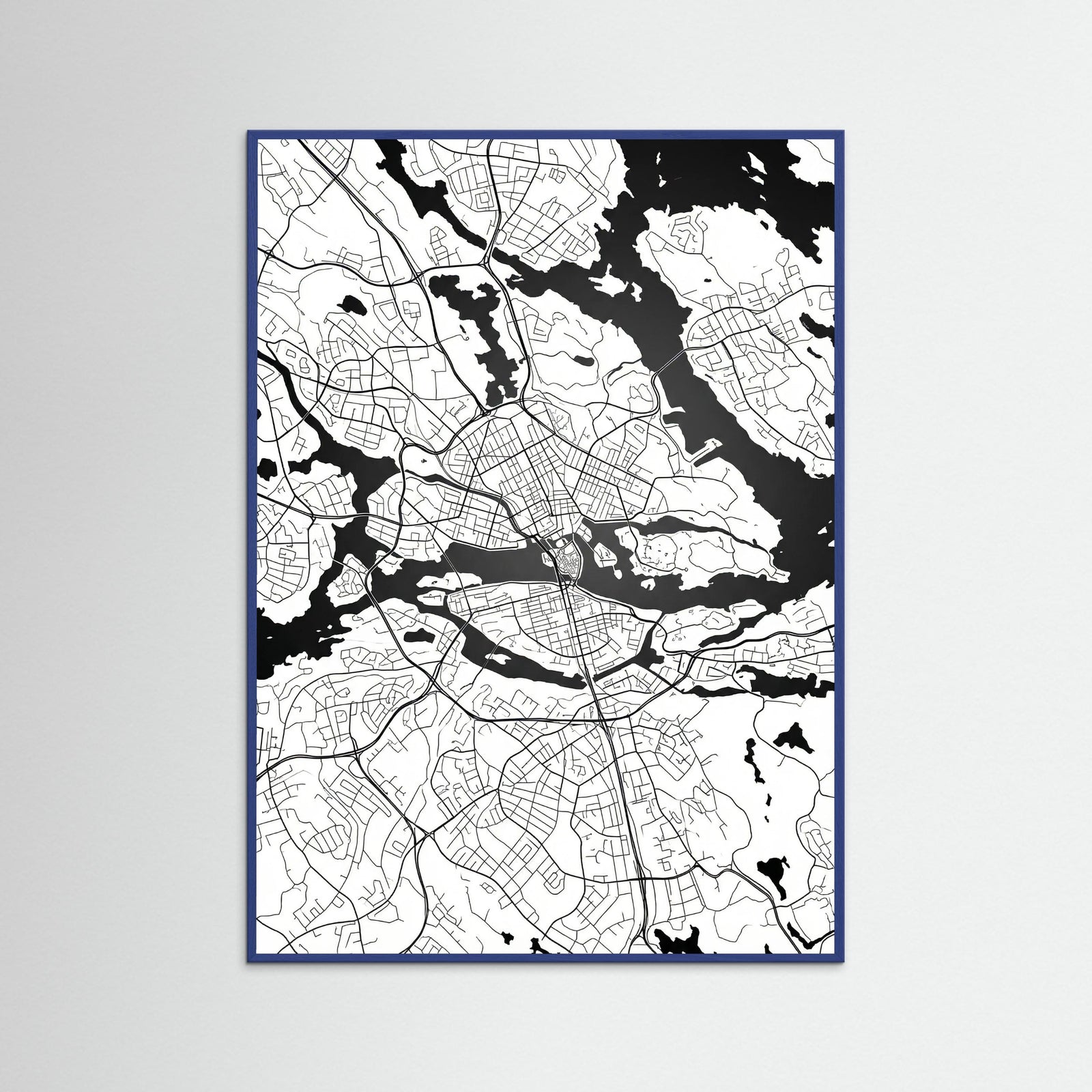 Blue Wood Danish Cityscape
