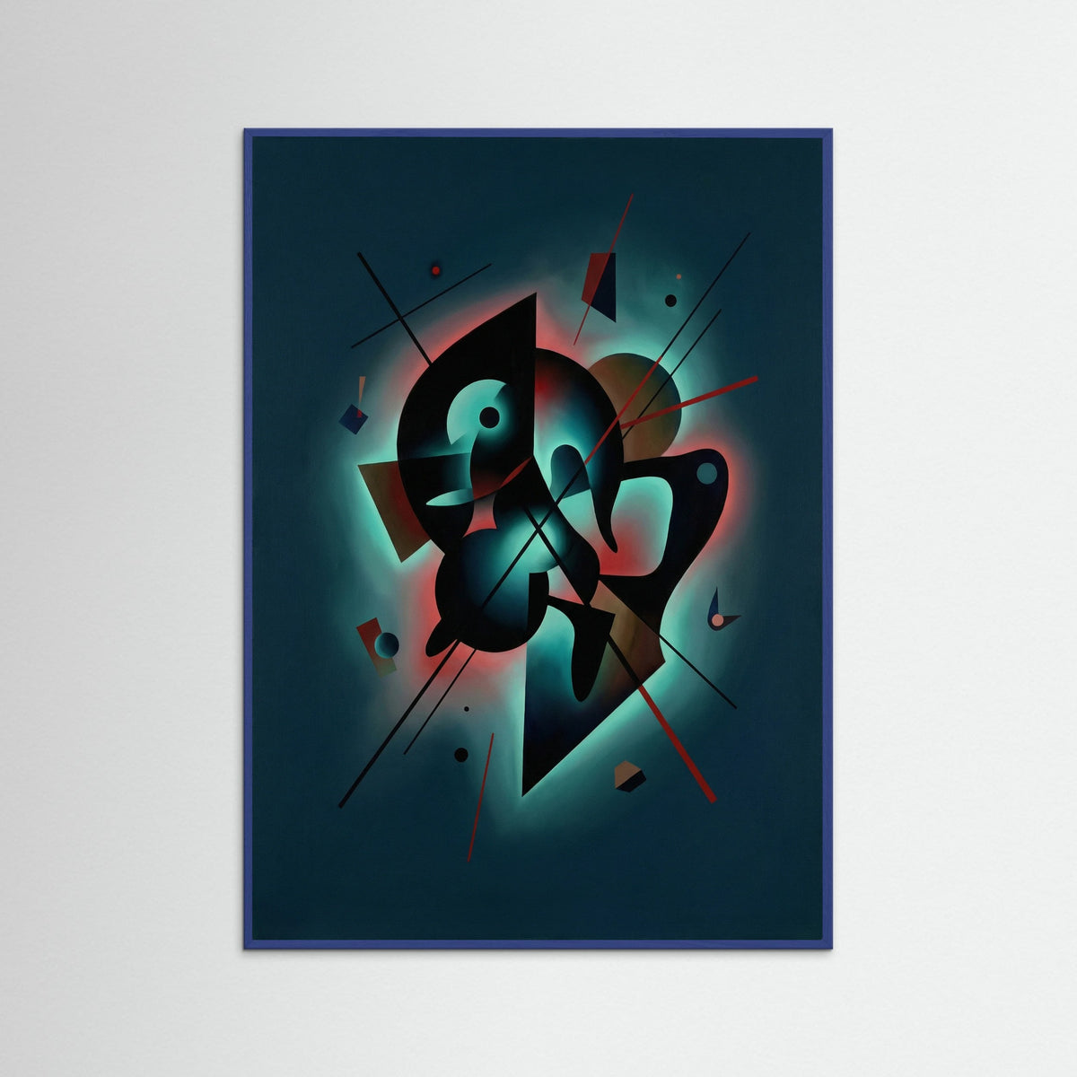 Blue Wood Dark Geometric Flow