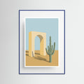 Blue Wood Desert Solitude