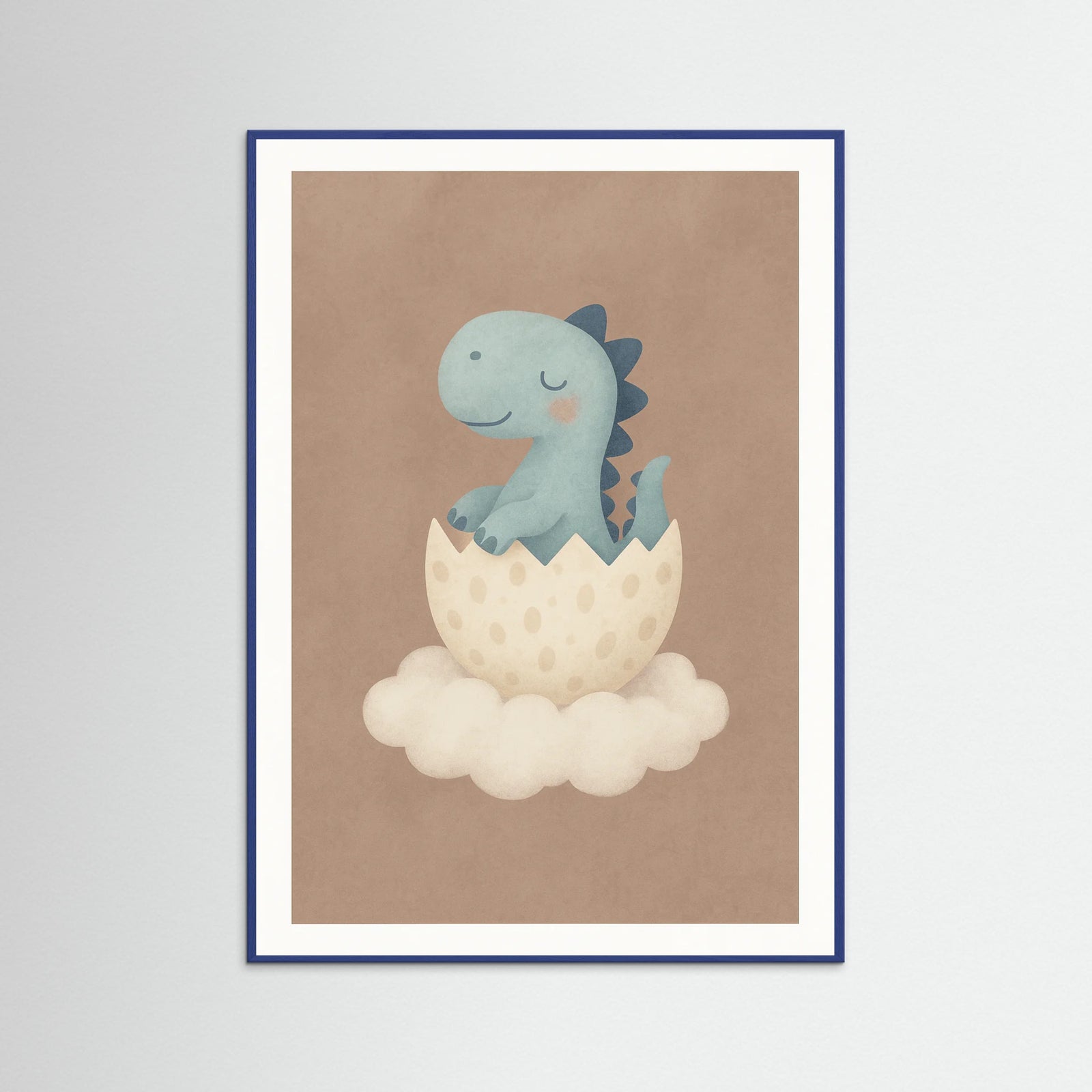 Blue Wood Dinosaur Hatchling