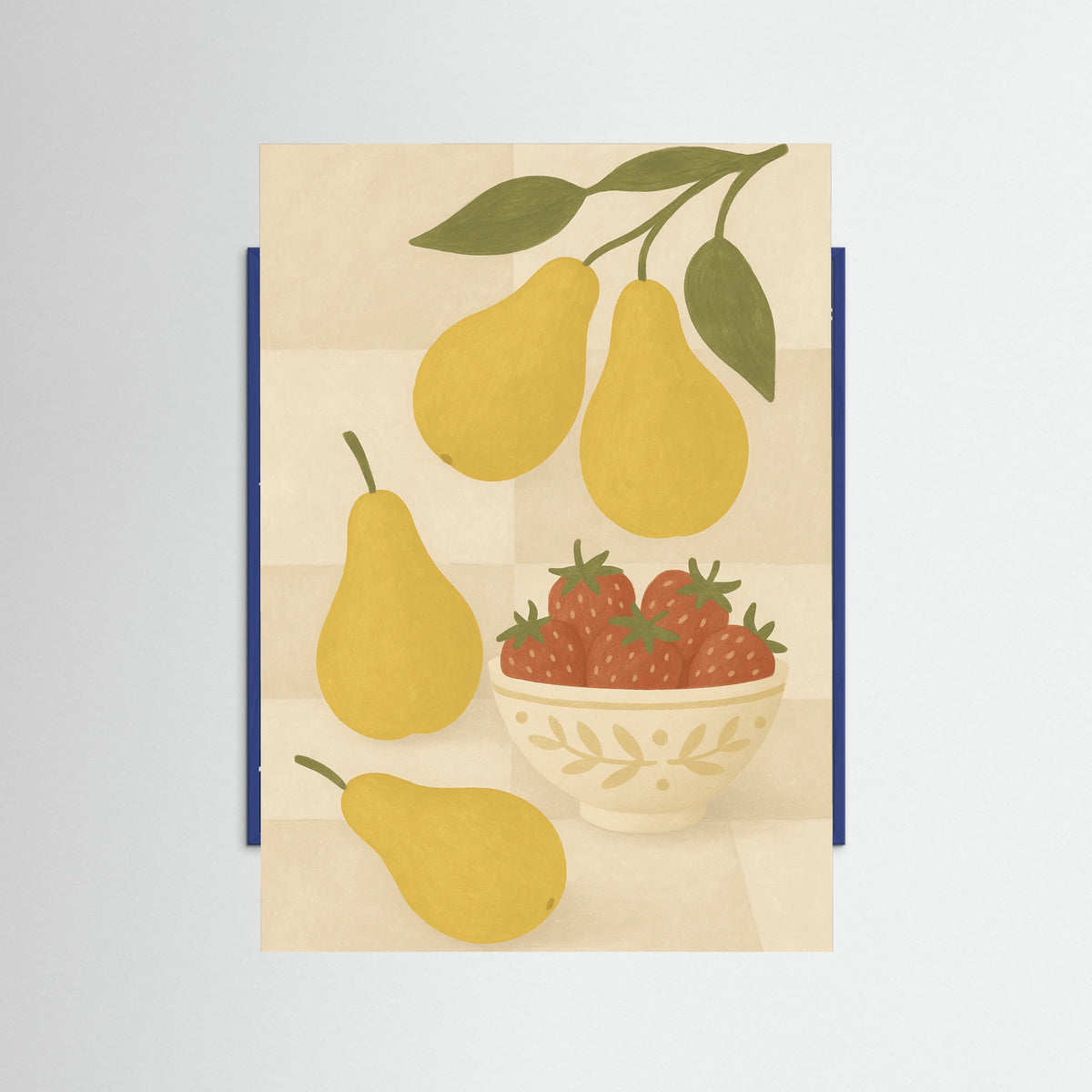 Blue Wood Distinct Plate Arrangement