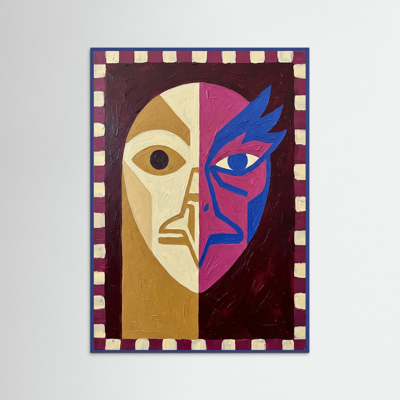 Blue Wood Dual Visage