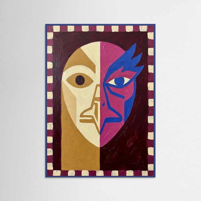 Blue Wood Dual Visage