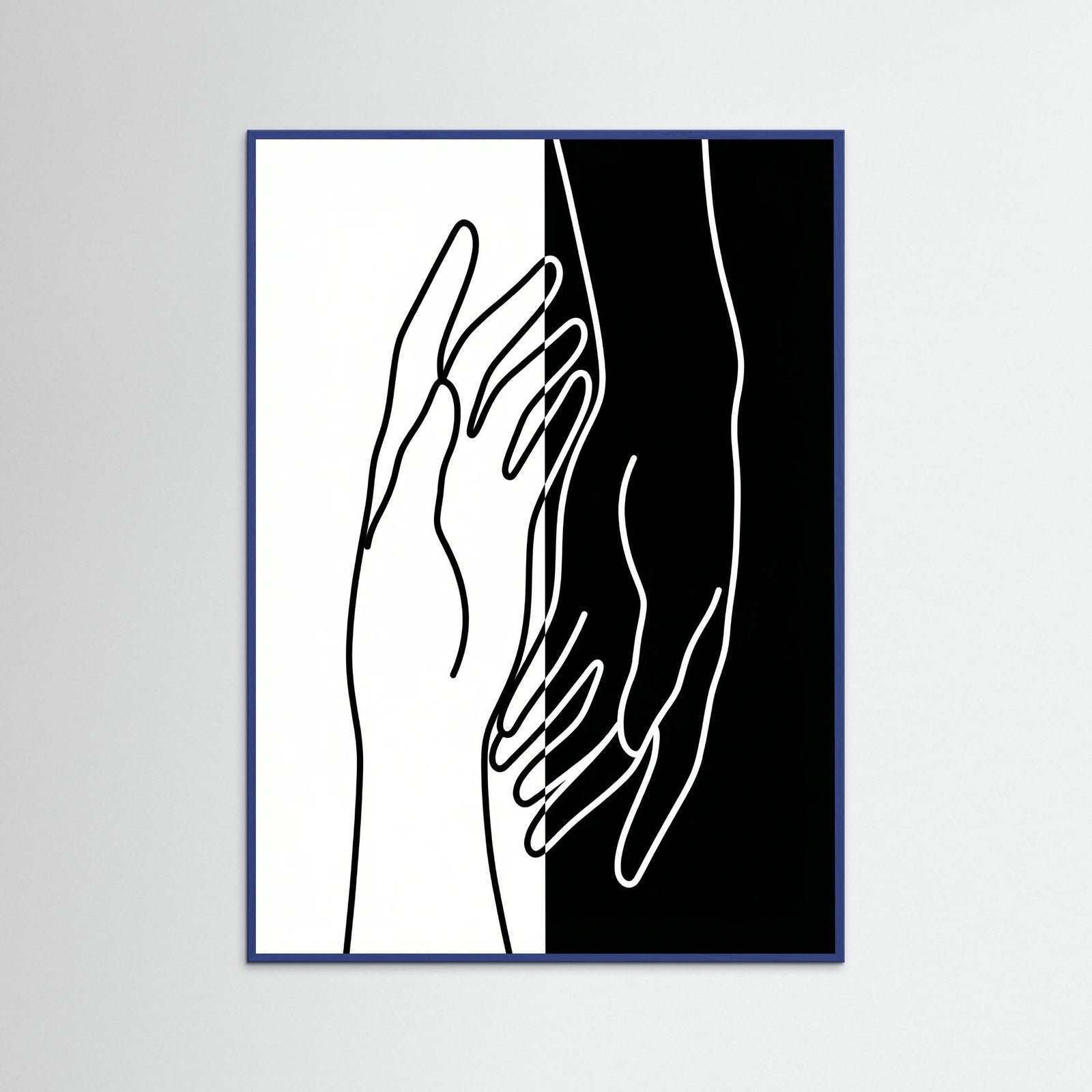 Blue Wood Dualistic Portrait