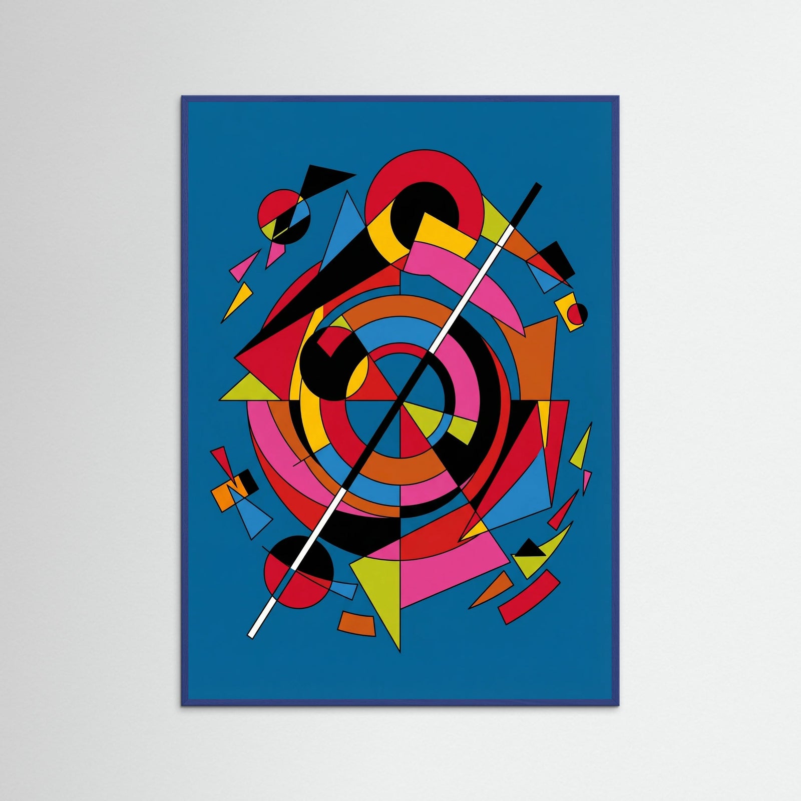 Blue Wood Dynamic Abstraction Blue