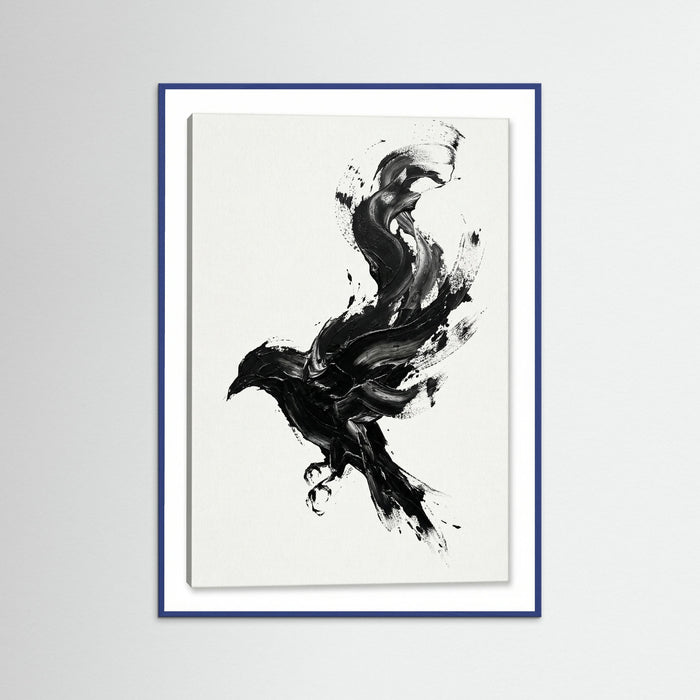 Blue Wood Dynamic Brushstroke