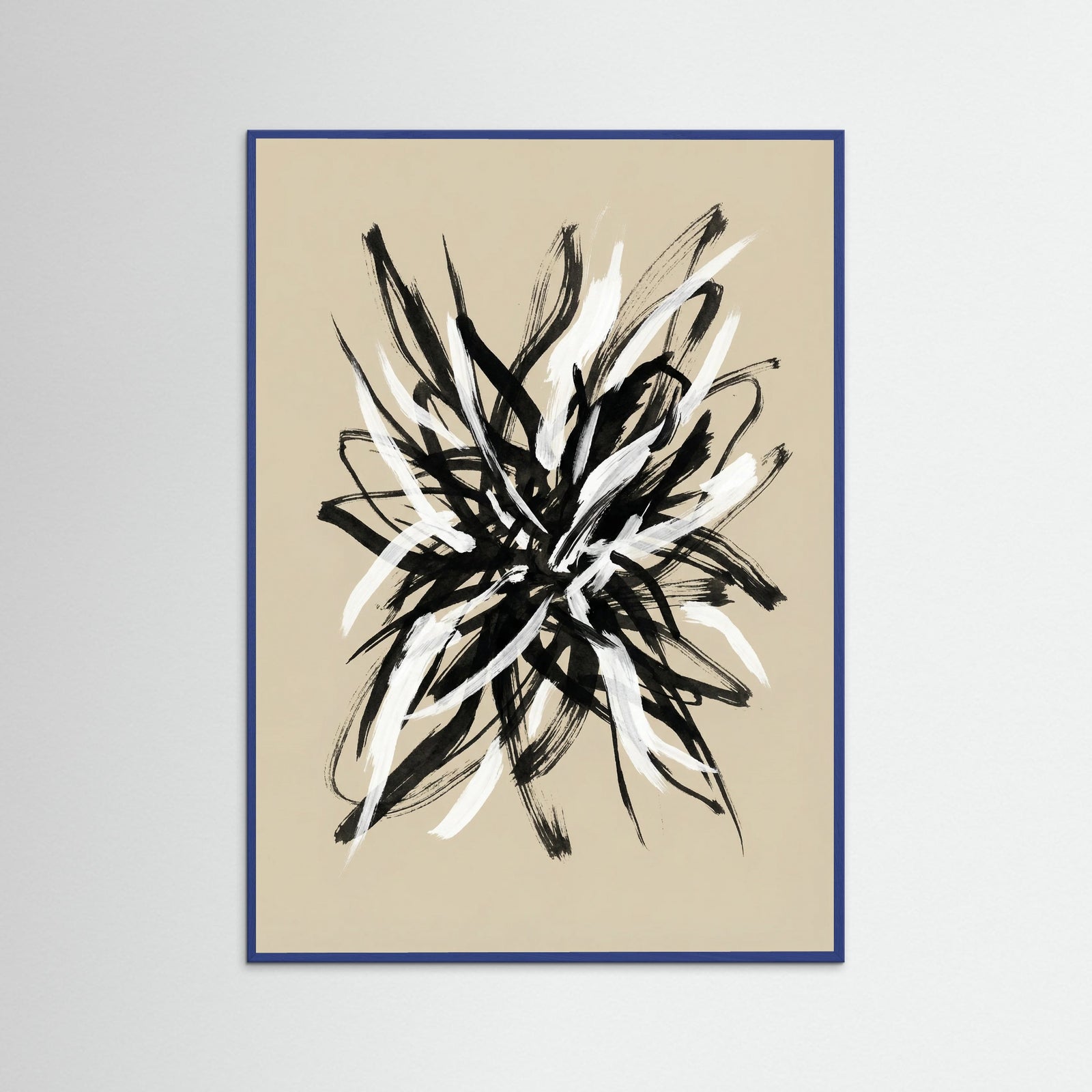 Blue Wood Dynamic Brushwork