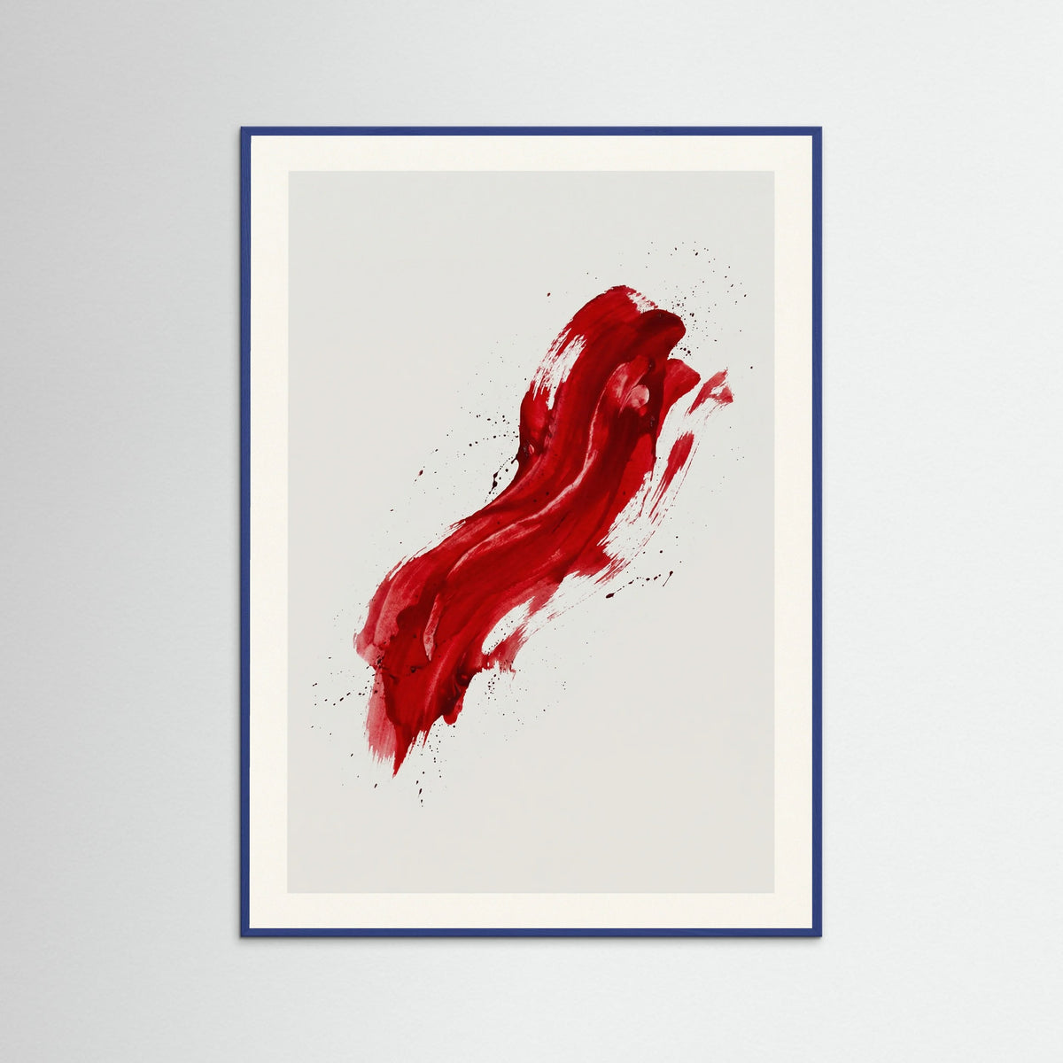 Blue Wood Dynamic Cobalt Gesture