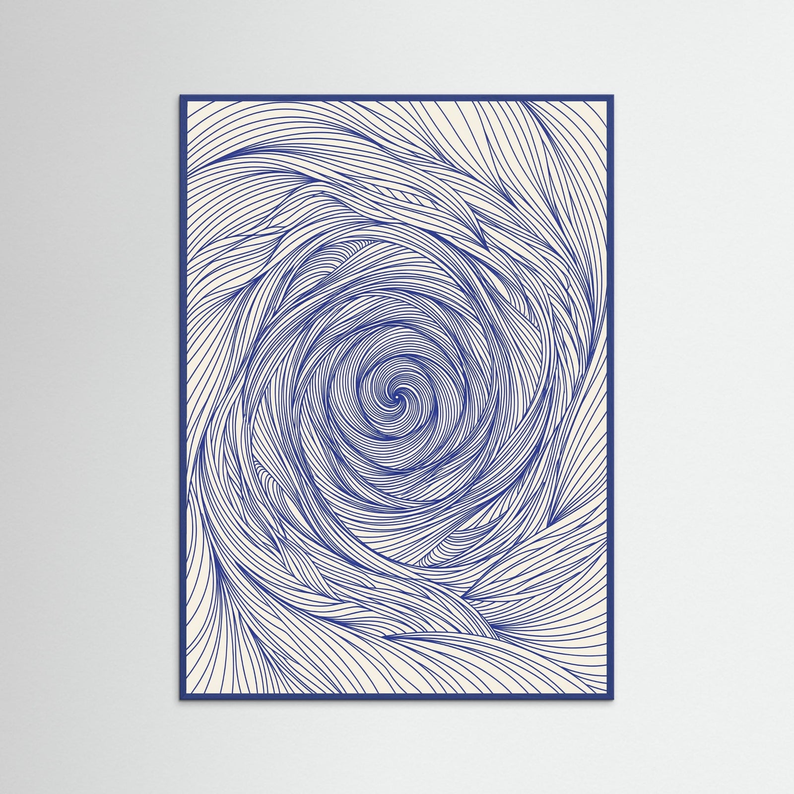 Blue Wood Dynamic Indigo Swirl