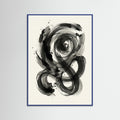 Blue Wood Dynamic Inkwork