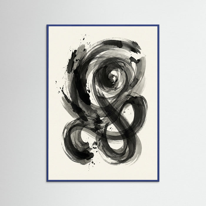 Blue Wood Dynamic Inkwork