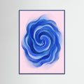 Blue Wood Dynamic Swirls