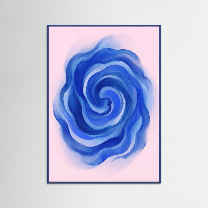 Blue Wood Dynamic Swirls