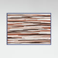 Blue Wood Earth Tones Flow Poster
