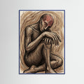 Blue Wood Earthen Figure Study