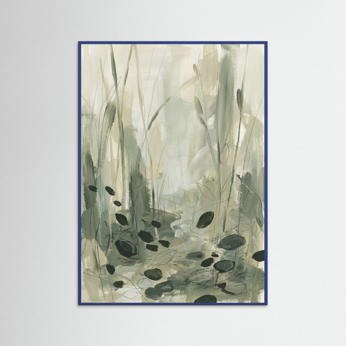 Blue Wood Earthy Forms