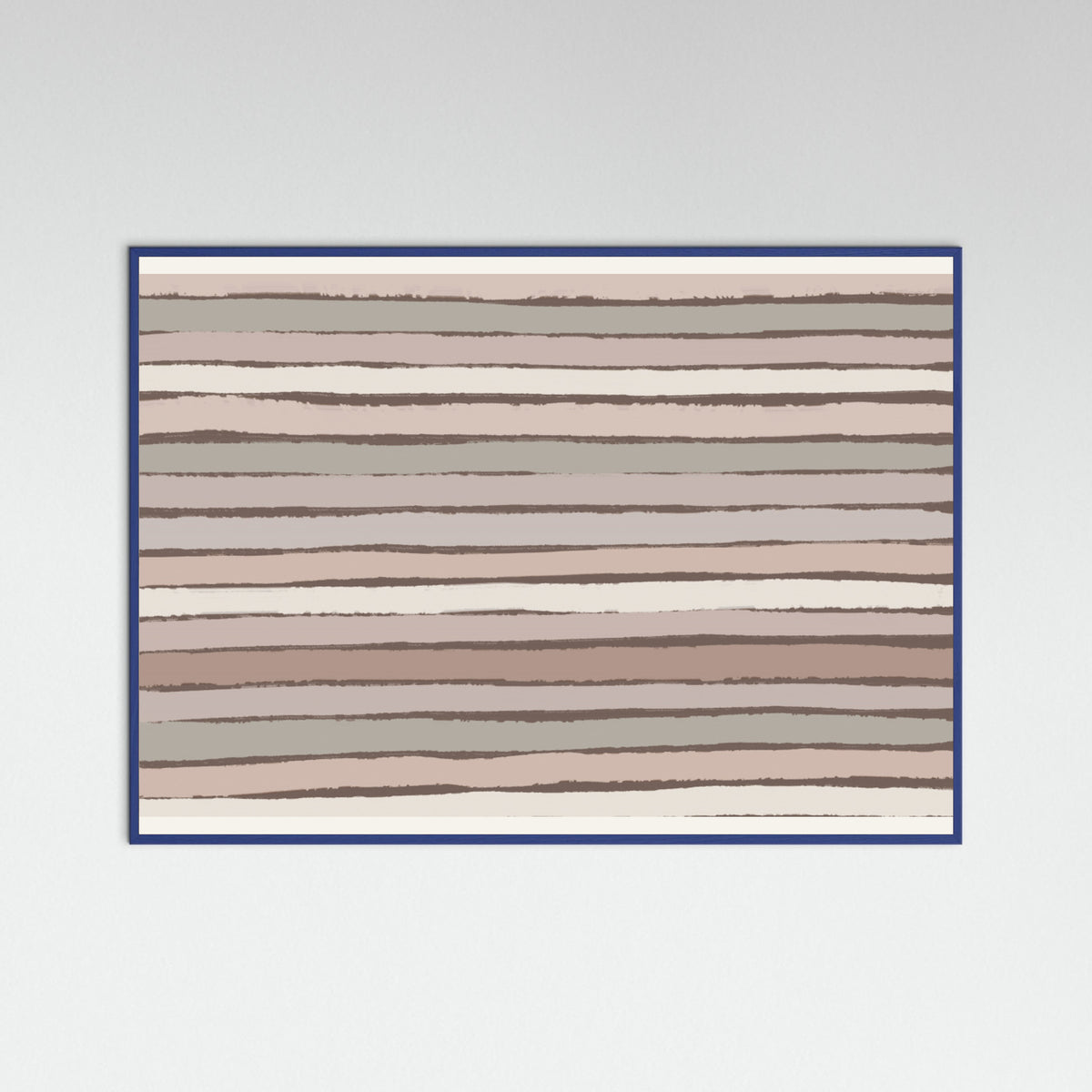 Blue Wood Earthy Stripes Poster