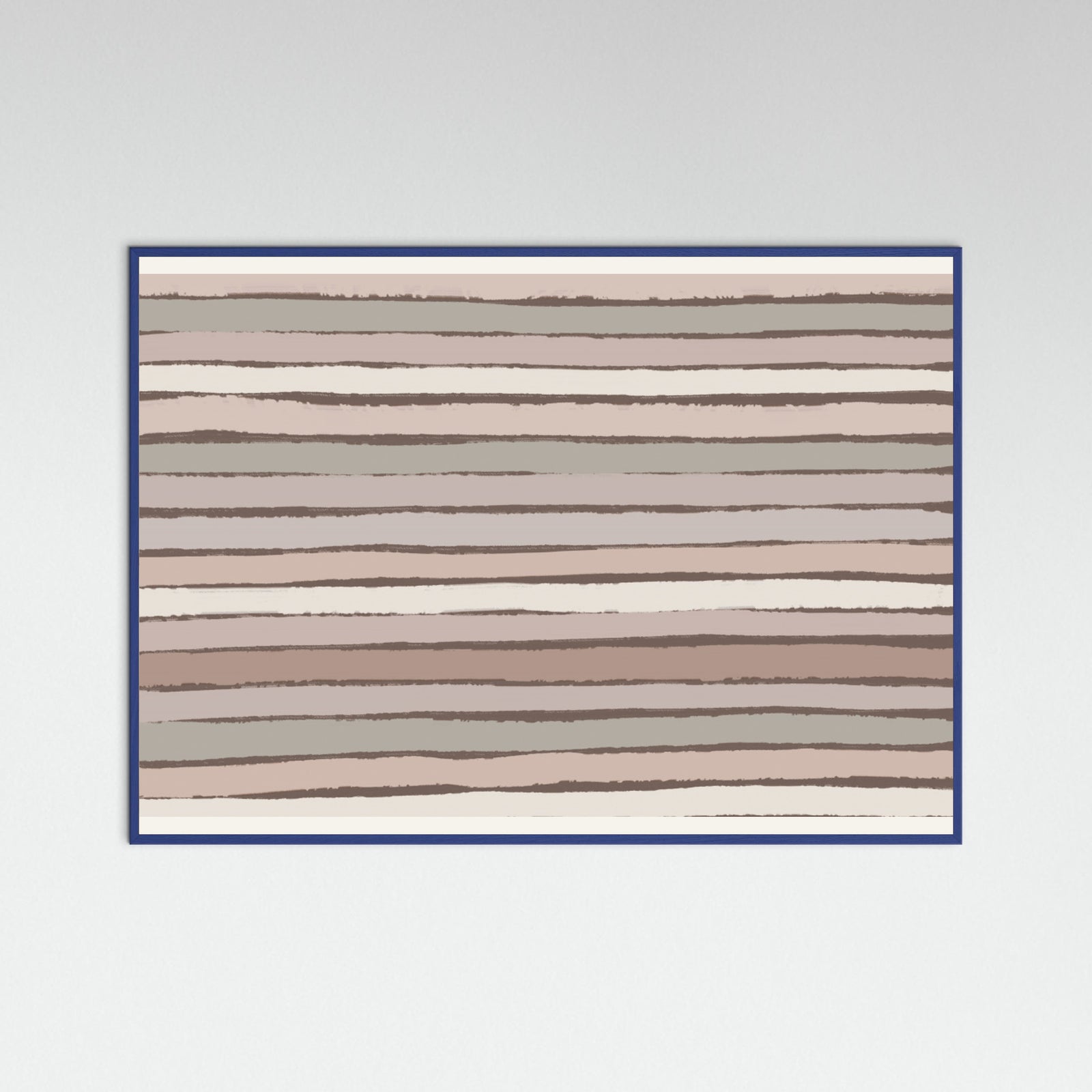 Blue Wood Earthy Stripes Poster