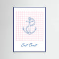 East Coast Anchor Poster – plakat og kunsttryk