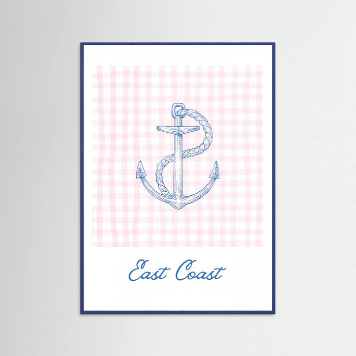 East Coast Anchor Poster – plakat og kunsttryk