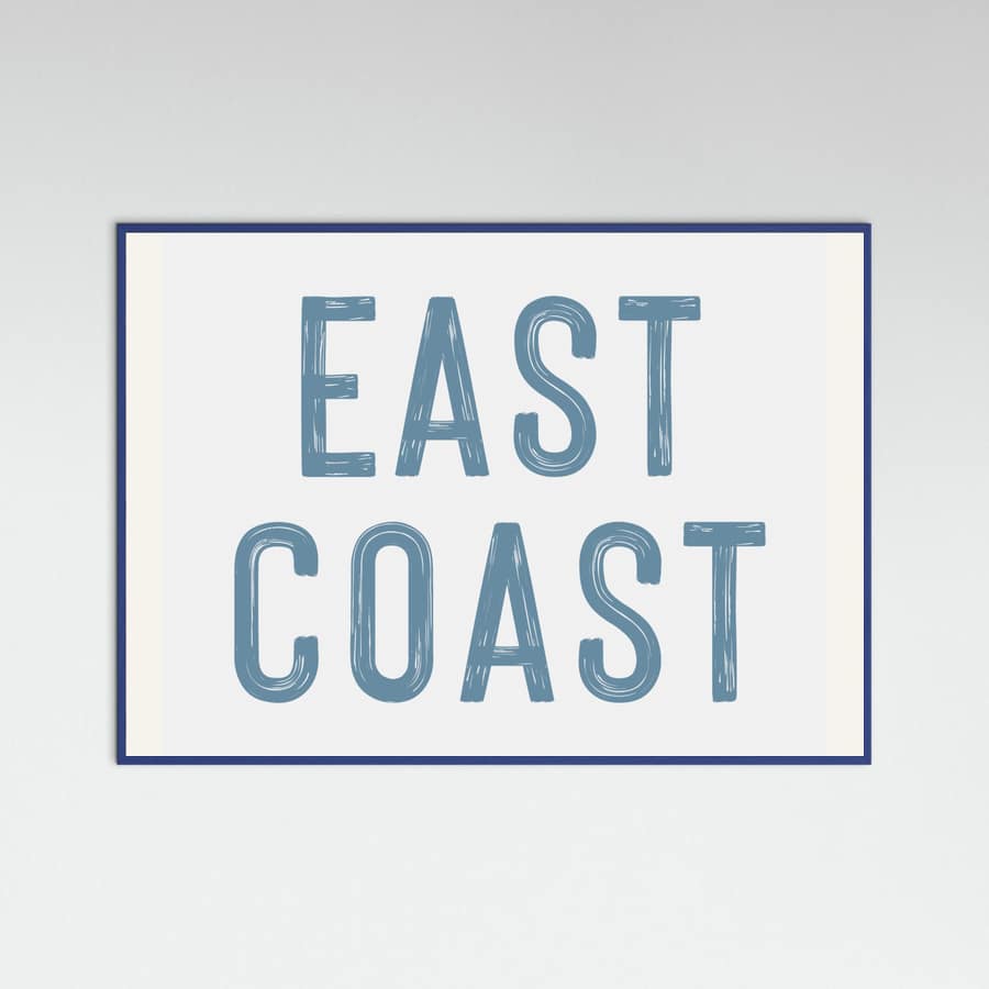 East Coast - Horizontal Poster – poster and art print