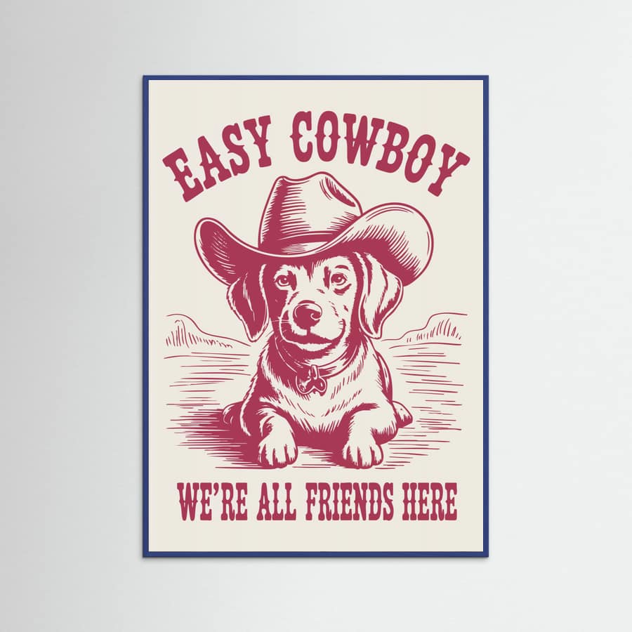 Easy Cowboy Poster – poster och konsttryck
