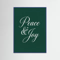 Blue Wood Elegant Christmas Script