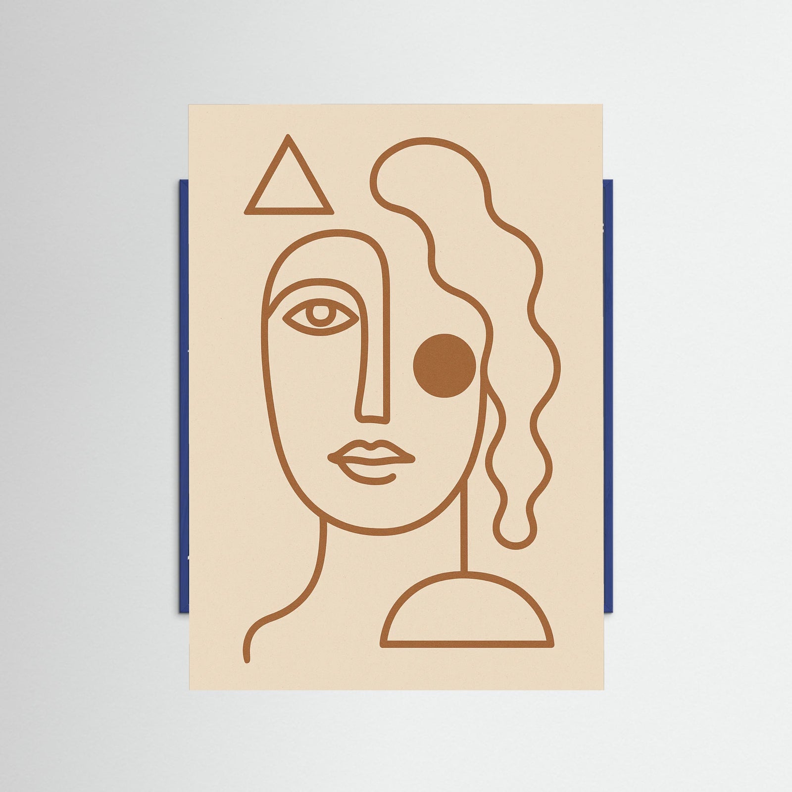 Blue Wood Elegant Curve