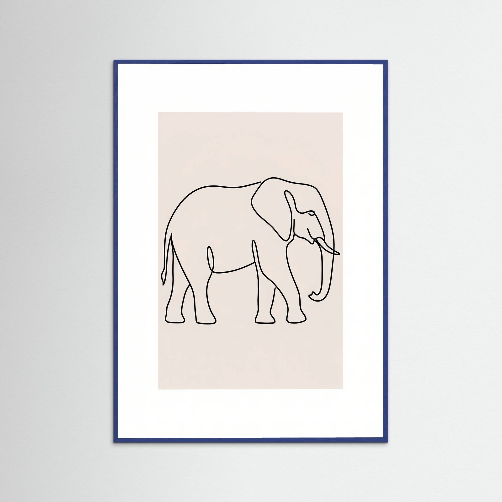 Blue Wood Elegant Line Fauna