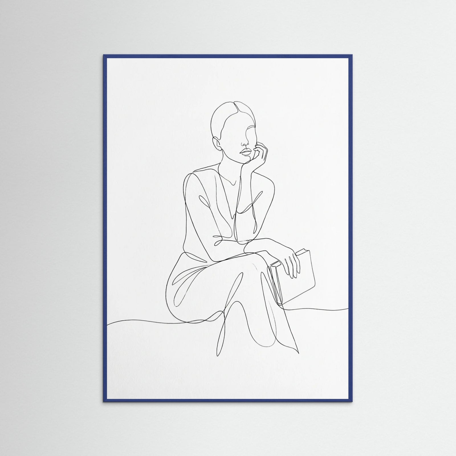 Blue Wood Elegant Silhouette