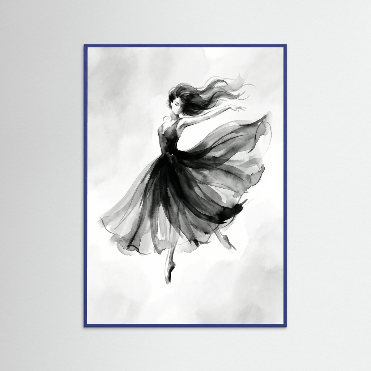 Blue Wood Elegant Silhouette