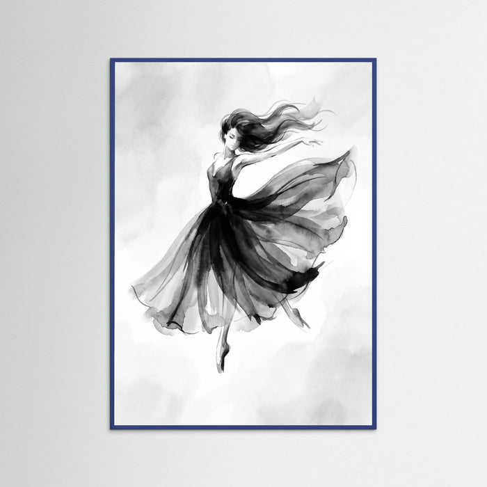 Blue Wood Elegant Silhouette
